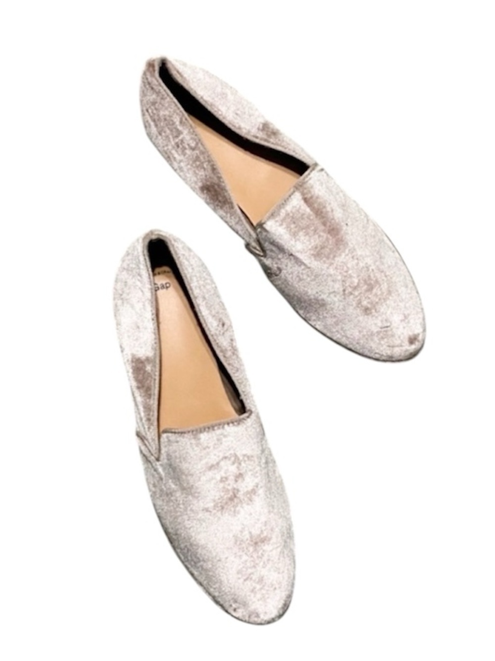 Gap blush velvet plush flat loafers 9